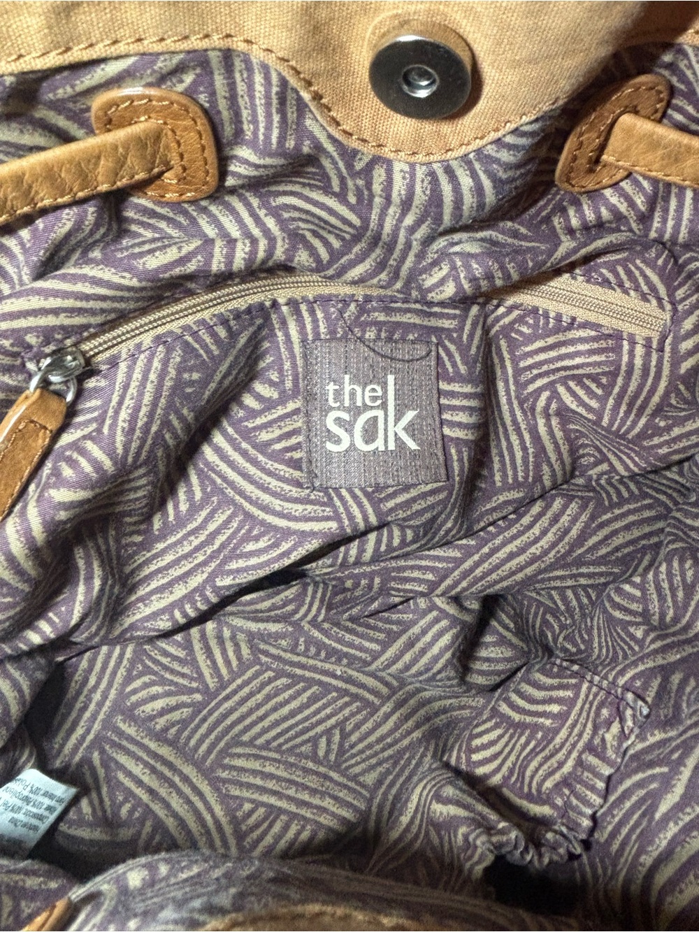 The Sak Classic Tan Leather Shoulder Bag - Stylish Everyday Tote - Picture 6 of 10